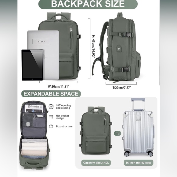 Travel/ Work Backpack - Picture 3 of 6